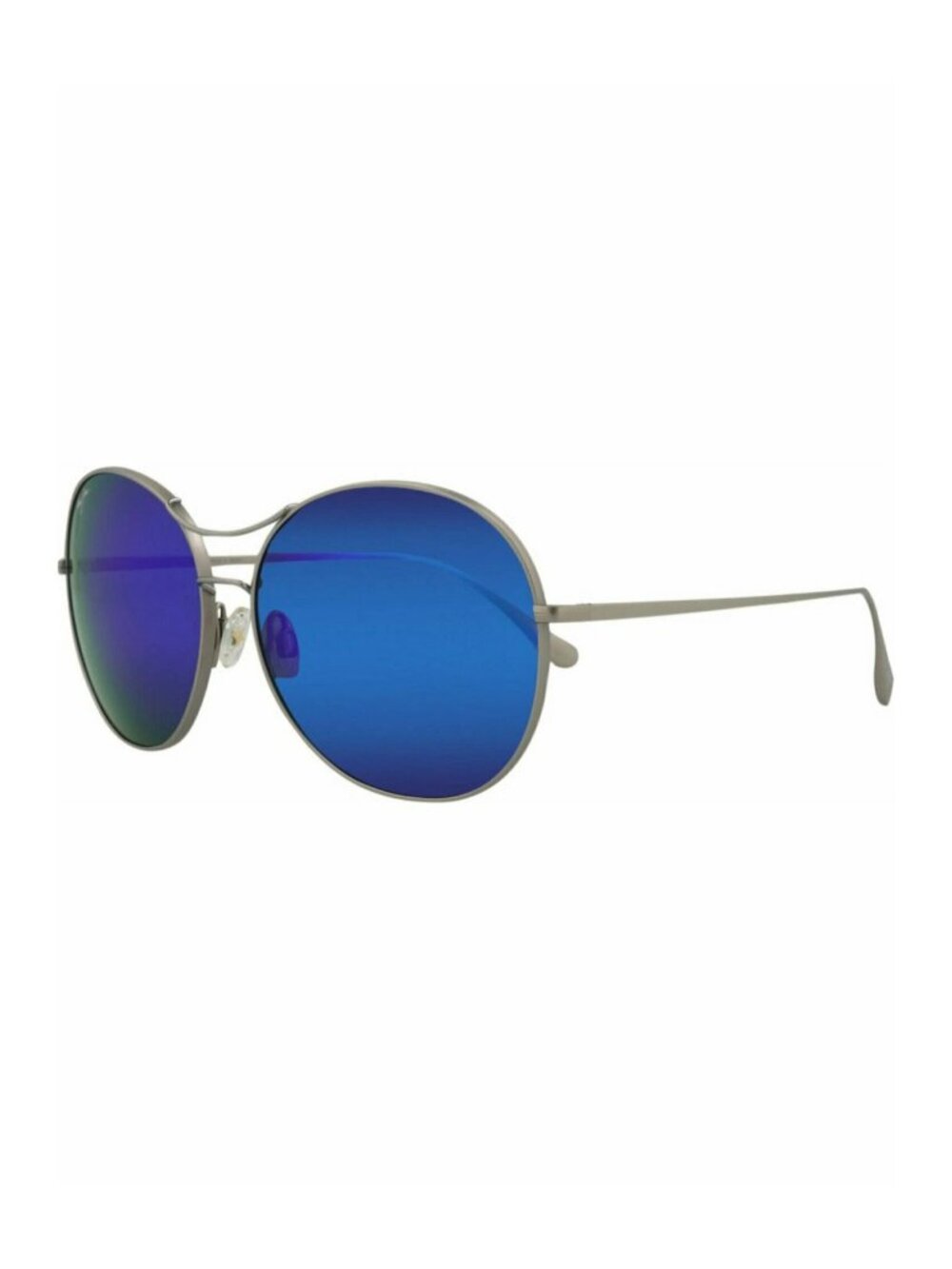 New Maui Jim Women's Sunglasses Round Oval Titanium Frame Blue